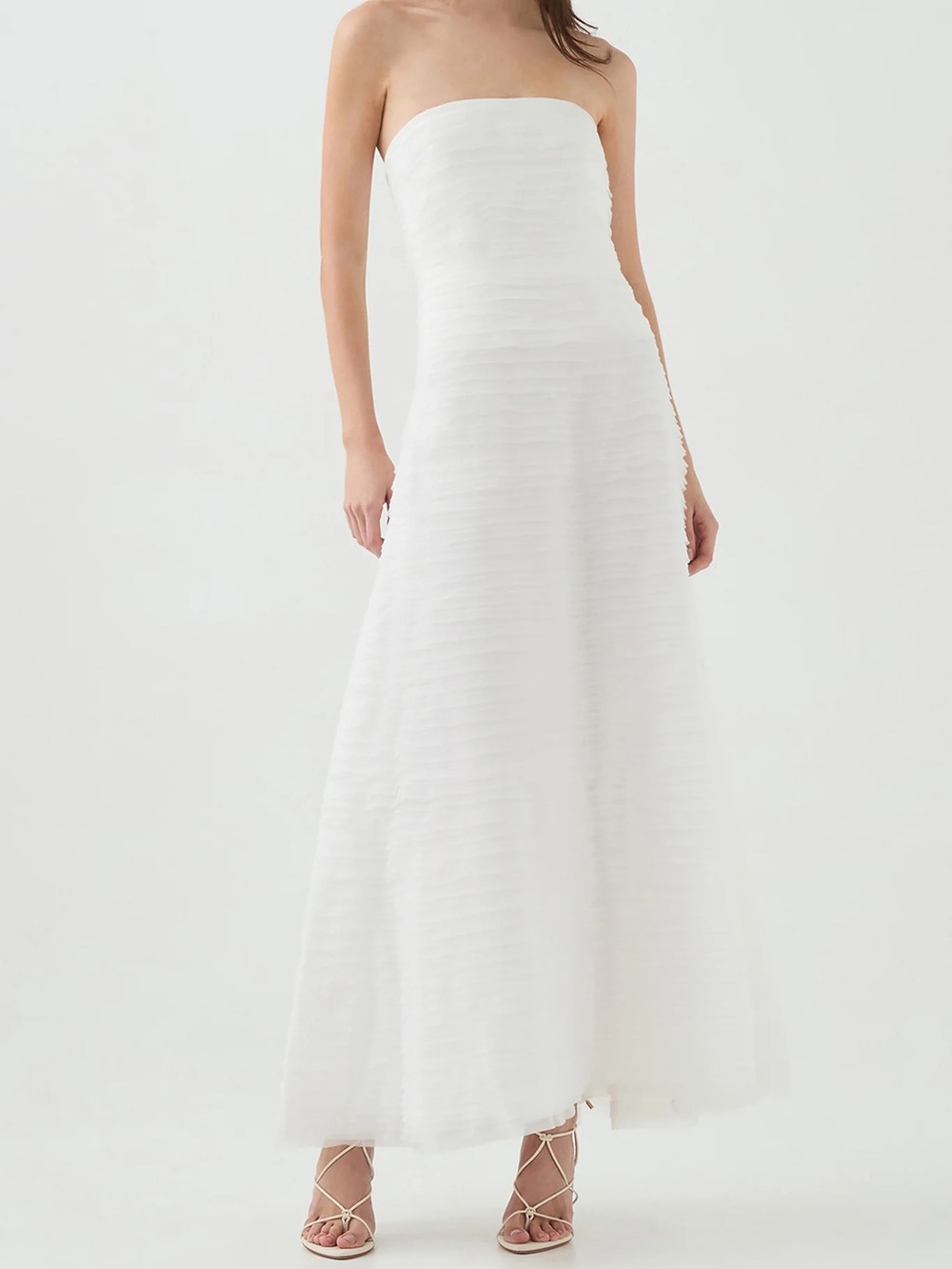 AJE Soundscape Maxi Dress White